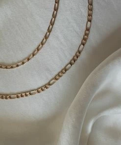 AT Supermodel Double Chain Necklace In Gold Accessories