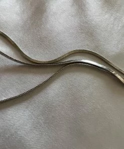 AT Accessories It Girl Layered Chain Necklace In Silver