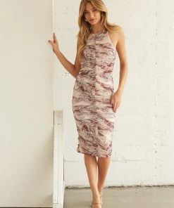 Monserrat Mesh Midi Dress Sale