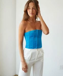 Margaux Satin Corset Top