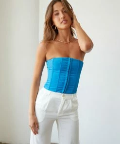 Margaux Satin Corset Top