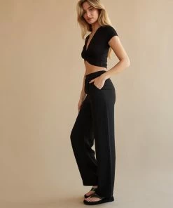 AT Clover Wide Leg Trouser Pants New Threads