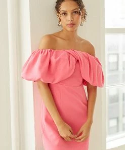 AT New Threads The Gardens Puff Sleeve Mini Dress