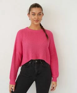 Sale Josie Crop Knit Sweater