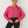 Sale Josie Crop Knit Sweater