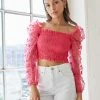 AT New Threads Isabelle Lace Crop Top