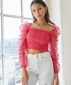 AT New Threads Isabelle Lace Crop Top