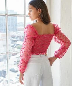 AT New Threads Isabelle Lace Crop Top