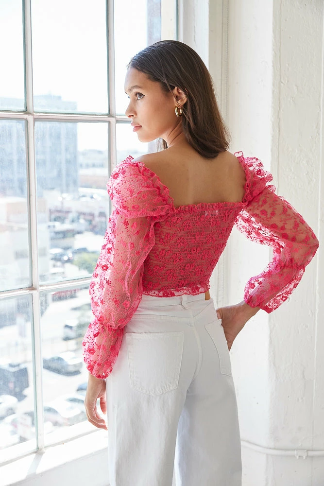 AT New Threads Isabelle Lace Crop Top