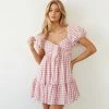 AT May Gingham Babydoll Dress Sale