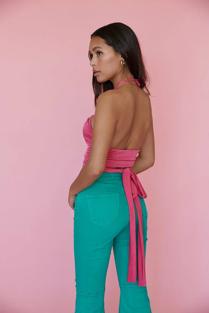 AT Carmella Wrap Crop Top