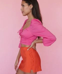 AT Victoria Poplin Crop Top New Threads