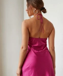 Olsen Satin Mini Dress Sale