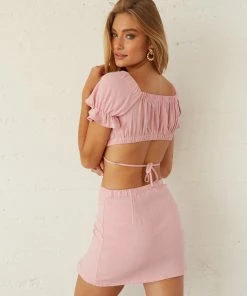 AT Sale Lexie Linen Mini Skirt