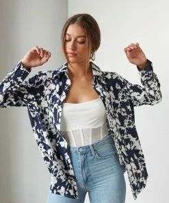 Native Daughters Lively Printed Button Up