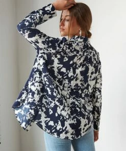 Native Daughters Lively Printed Button Up