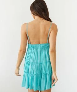 AT Promenade Tiered Babydoll Dress In White New Threads