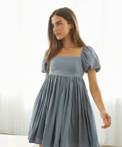 AT Sale Bryn Puff Babydoll Dress