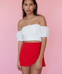 AT New Threads Claudia Chiffon Mini Skirt