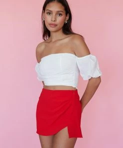 AT New Threads Claudia Chiffon Mini Skirt