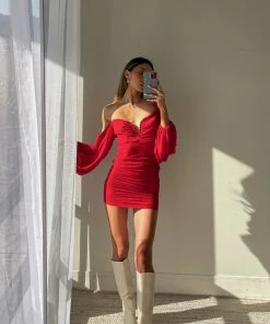 Katya Ruched Mini Dress Sale