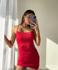 AT Raya Ruched Mini Dress New Threads