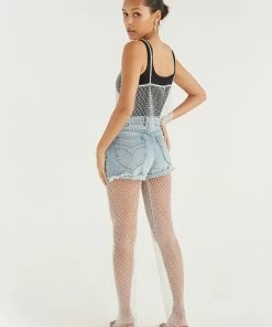 AT New Threads Viva Rhinestone Crop Top