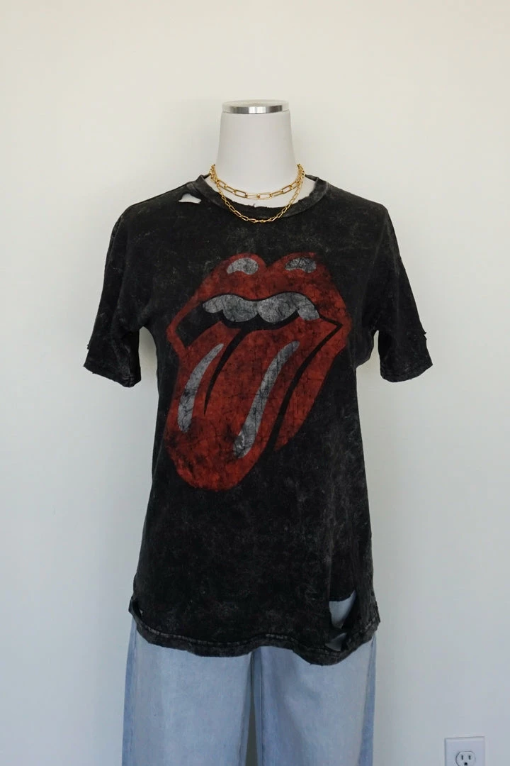 Vintage Rolling Stones Bleached Tongue Tee