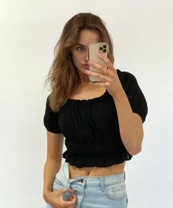 AT Faith Ruffle Crop Top Sale