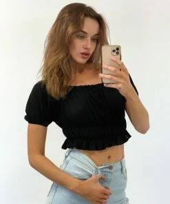 AT Faith Ruffle Crop Top Sale