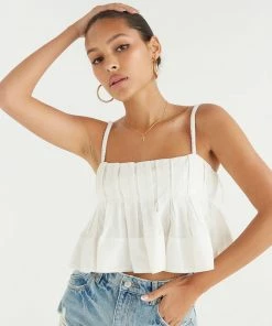 AT Nellie Ruffle Crop Top