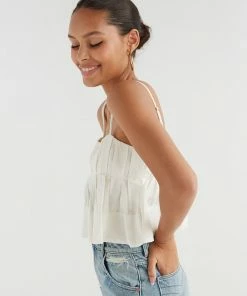 AT Nellie Ruffle Crop Top