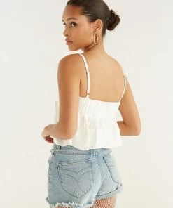 AT Nellie Ruffle Crop Top