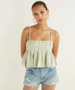 AT Nellie Ruffle Crop Top