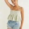 AT Nellie Ruffle Crop Top