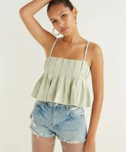AT Nellie Ruffle Crop Top