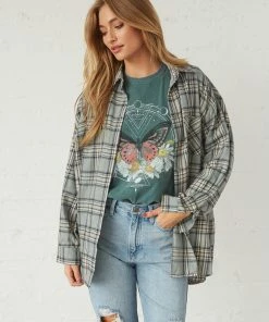 AT Mitchell Plaid Flannel Shirt Sale