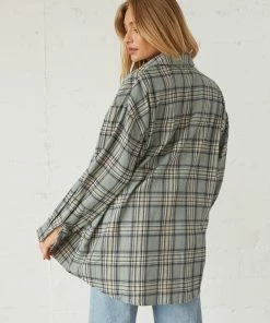 AT Mitchell Plaid Flannel Shirt Sale