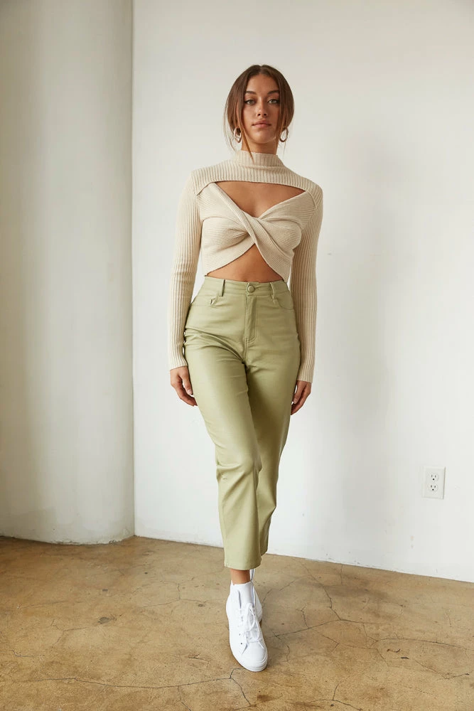 Theo Vegan Leather Pants