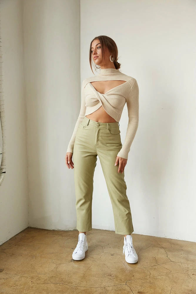 Theo Vegan Leather Pants