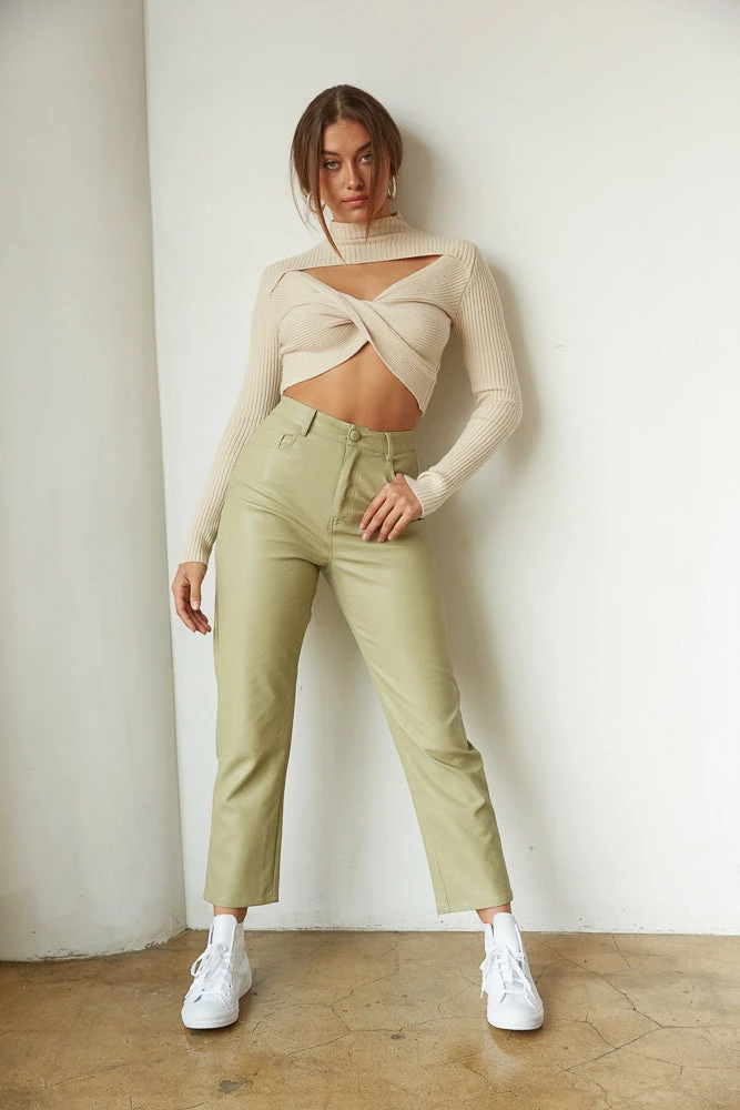 Theo Vegan Leather Pants