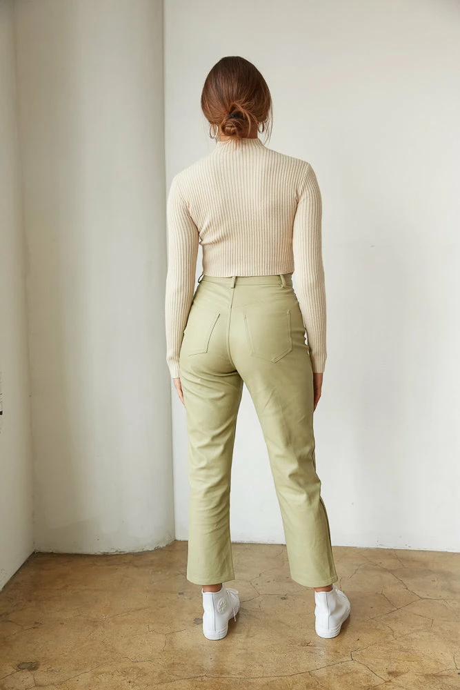 Theo Vegan Leather Pants