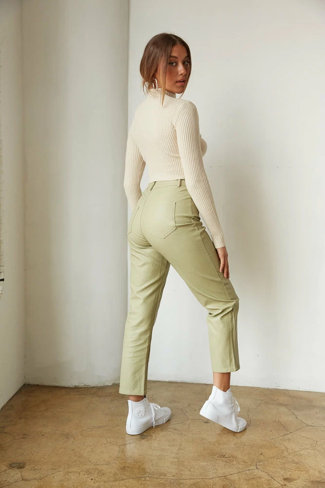 Theo Vegan Leather Pants