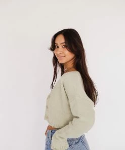 AT Birdie Knit Crop Cardigan Set