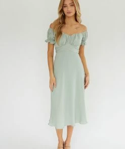 AT Harmony Ruched Midi Dress