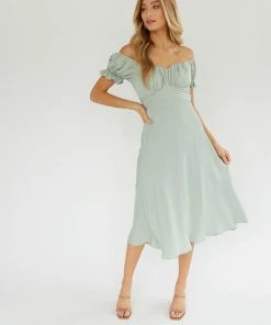 AT Harmony Ruched Midi Dress