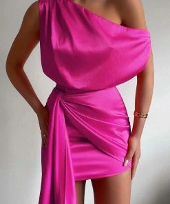 Runaway The Wedding Shop Charisma Satin Mini Dress