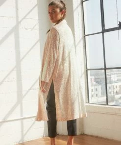 Steve Madden Sterling Sequin Duster Jacket