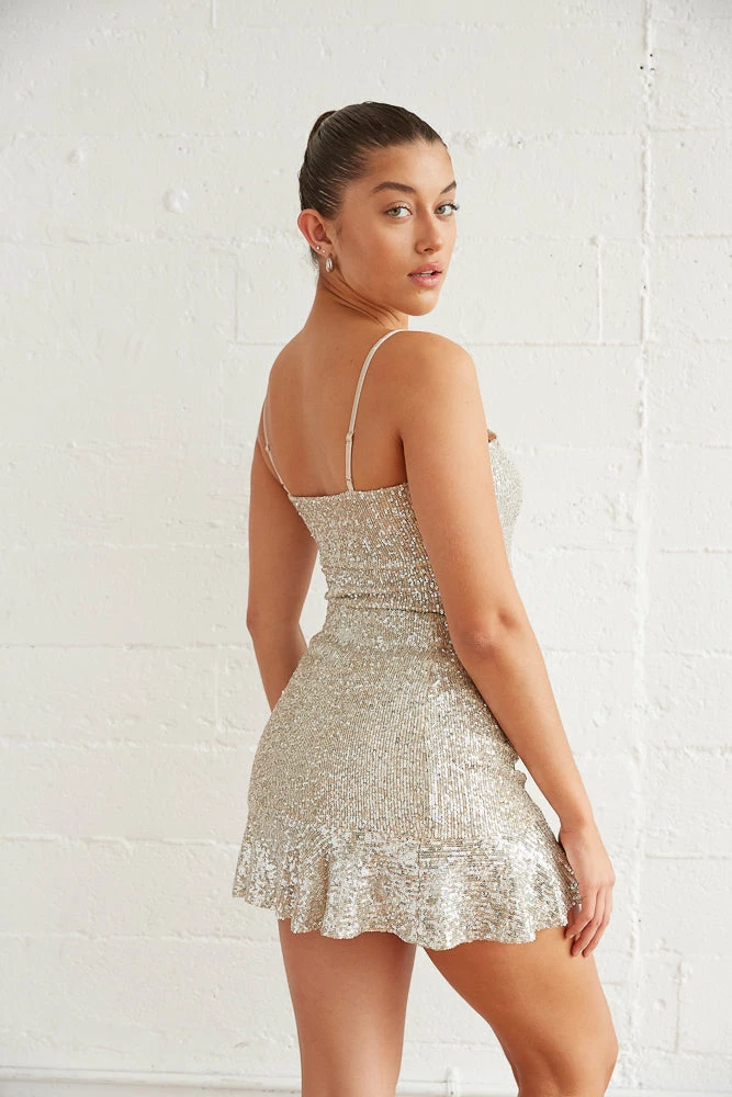 Steve Madden Sale Heidi Sequin Mini Skirt