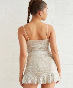 Steve Madden Sale Heidi Sequin Mini Skirt